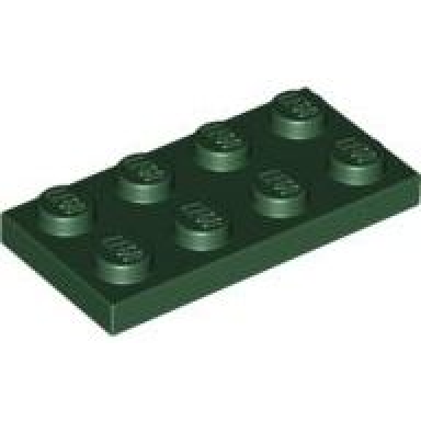 dark green plate 2 x 4