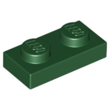 dark green plate 1 x 2
