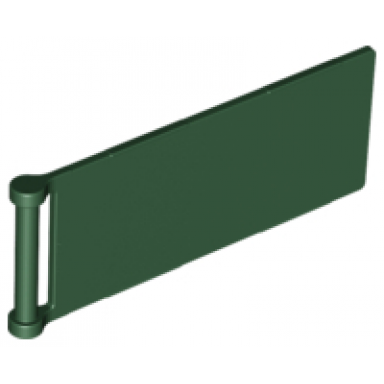 dark green flag 7 x 3 with bar handle