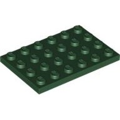 dark green plate 4 x 6