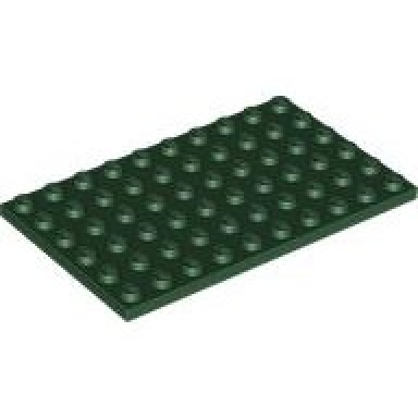 dark green plate 6 x 10