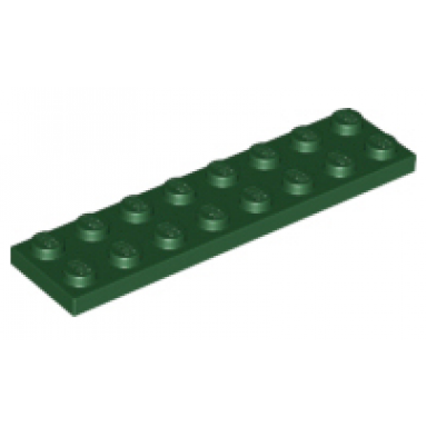 dark green plate 2 x 8