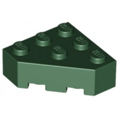 dark green wedge 3 x 3 facet