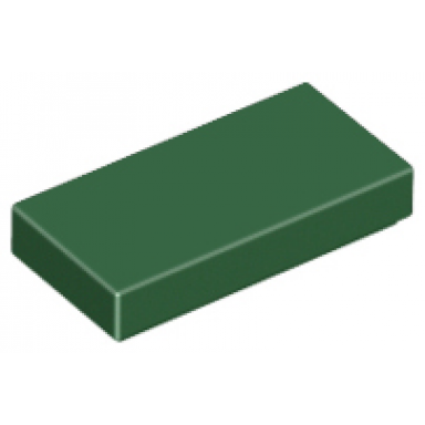 dark green tile 1 x 2