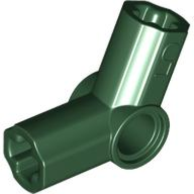 dark green technic axle and pin connector angled 5 - 112.5 degrees