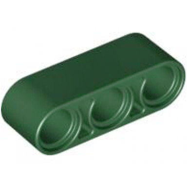 dark green technic liftarm thick 1 x 3