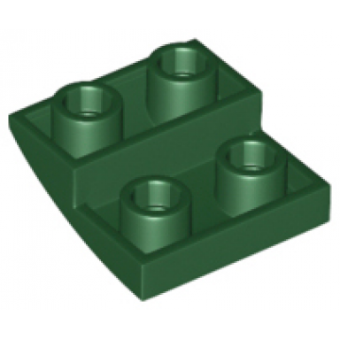 dark green slope curved 2 x 2 x 2 3 inverted