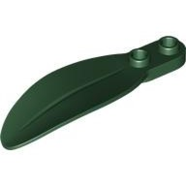 dark green plant plate round 1 x 2 with leaf
