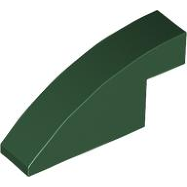 dark green slope curved 4 x 1 x 1 2 3