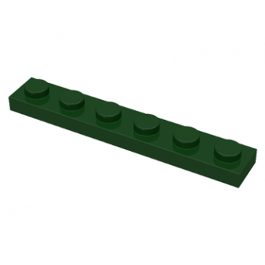 dark green plate 1 x 6