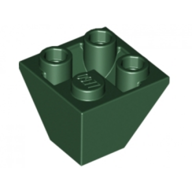 dark green slope inverted 45 2 x 2 double convex