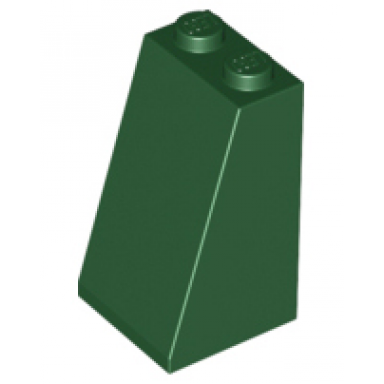 dark green slope 75 2 x 2 x 3 - solid studs