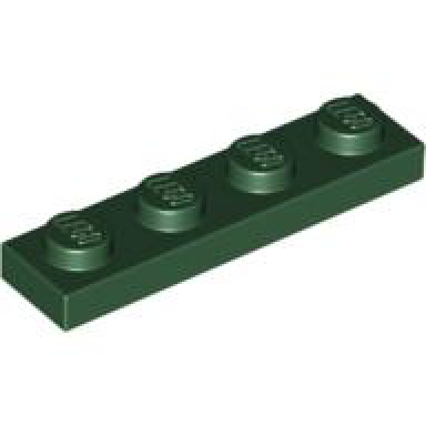 dark green plate 1 x 4