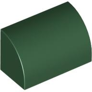 dark green slope curved 1 x 2