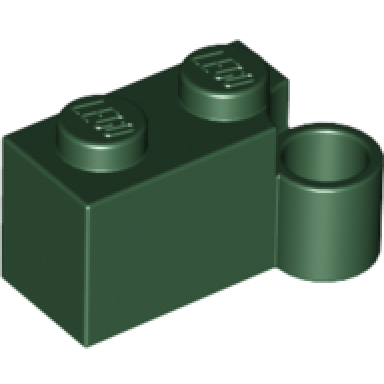 dark green hinge brick 1 x 4 swivel base