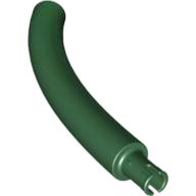 dark green dinosaur tail neck middle section with bar hole and technic pin