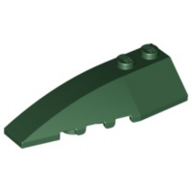 dark green wedge 6 x 2 left