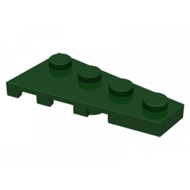 dark green wedge plate 4 x 2 right
