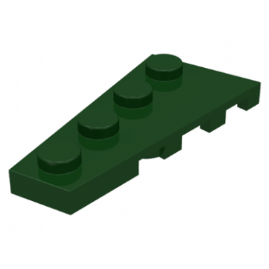 dark green wedge plate 4 x 2 left