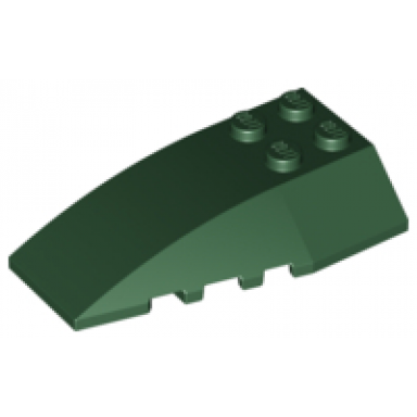 dark green wedge 6 x 4 triple curved