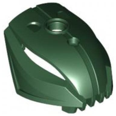 dark green bionicle head rahkshi