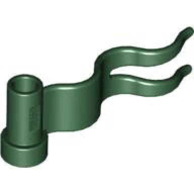 dark green flag 4 x 1 wave right