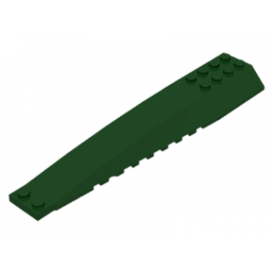 dark green wedge 16 x 4 triple curved with reinforcements