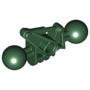 dark green bionicle toa metru arm lower section with 2 ball joint