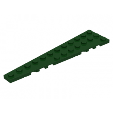 dark green wedge plate 12 x 3 left