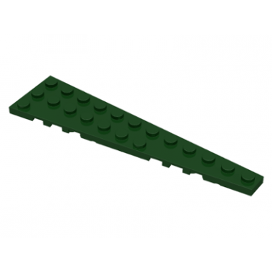 dark green wedge plate 12 x 3 right