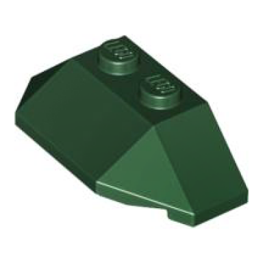 dark green wedge 2 x 4 triple