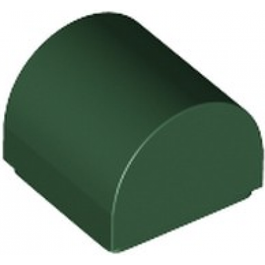 dark green slope curved 1 x 1 x 2 3 double