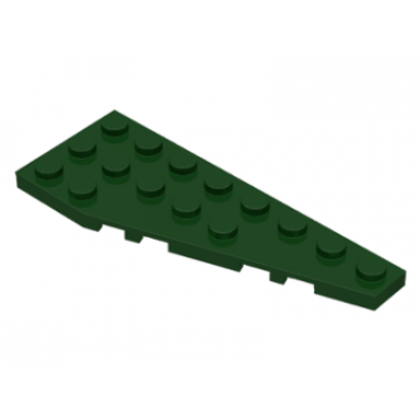 dark green wedge plate 8 x 3 pentagonal right