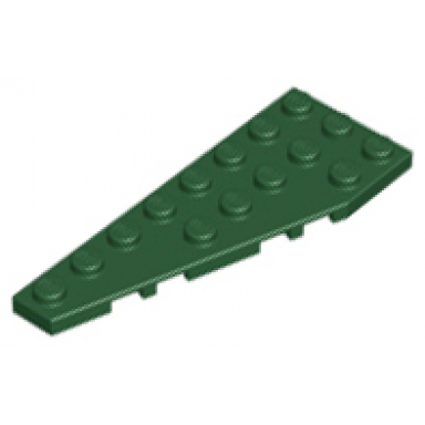 dark green wedge plate 8 x 3 pentagonal left