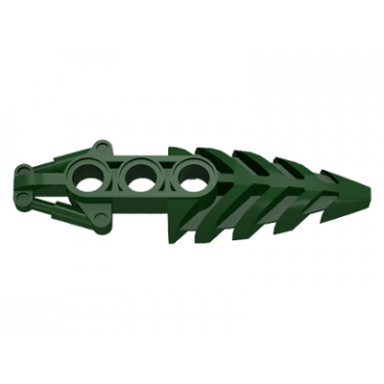 dark green bionicle foot visorak with 3 pin holes