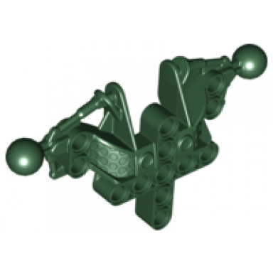 dark green bionicle toa inika upper torso shoulders section