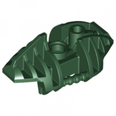dark green bionicle piraka leg upper section cover