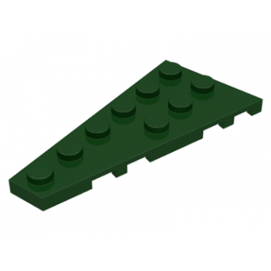 dark green wedge plate 6 x 3 left