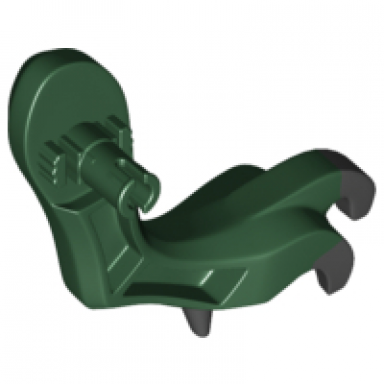 dark green dragon arm with black claws pattern left