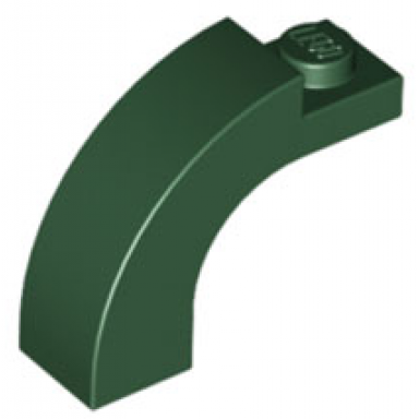 dark green arch 1 x 3 x 2 curved top