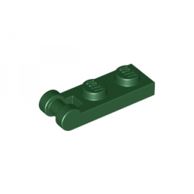 dark green plate modified 1 x 2 with bar handle on end