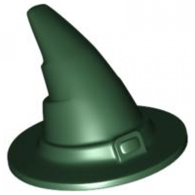 dark green minifigure headgear hat wizard witch