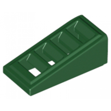 dark green slope 18 2 x 1 x 2 3 with grille