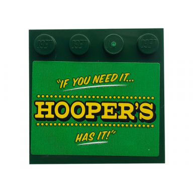dark green tile modified 4 x 4 with studs on edge with yellow if you need it.. hoopers has it! on green background pattern sticker - set 21324