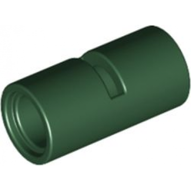 dark green technic pin connector round 2l with slot pin joiner round