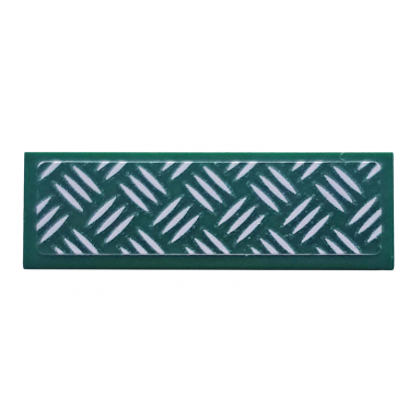 dark green tile 1 x 3 with tread plate pattern sticker - set 75935
