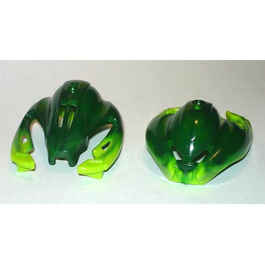 dark green bionicle mask baranus v7 skopio xv-1 flip mask with marbled lime pattern