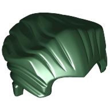 dark green minifigure hair swept back with widows peak