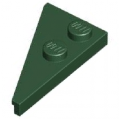 dark green wedge plate 4 x 2 right pointed