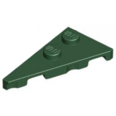 dark green wedge plate 4 x 2 left pointed